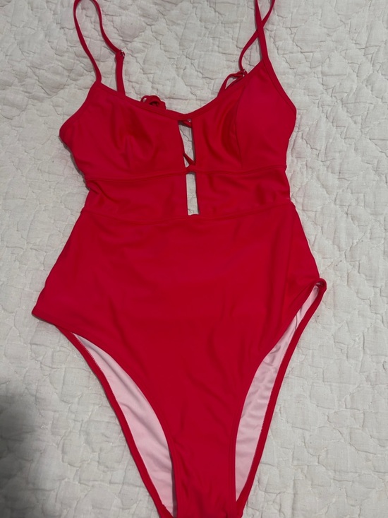 Cupshe Other - Cupshe Bright Red Cutout One-Piece Swimsuit